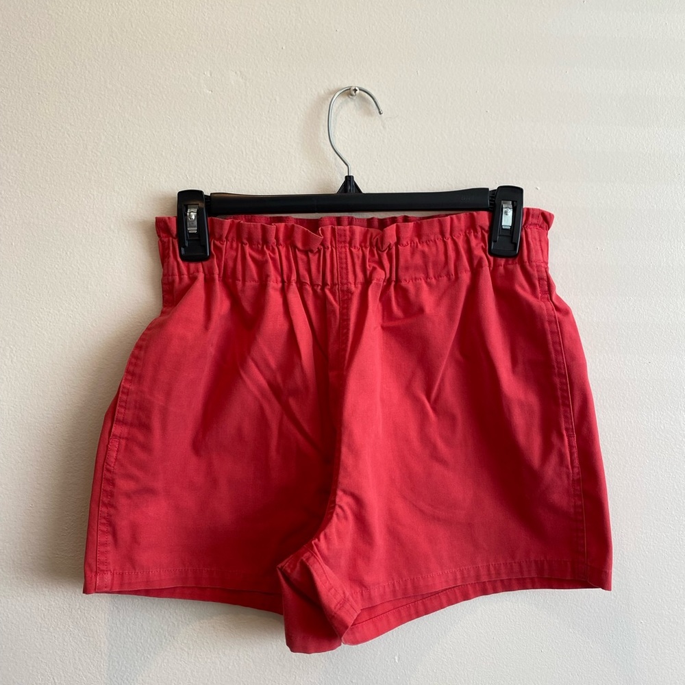 Urban Outfitters red paper bag shorts